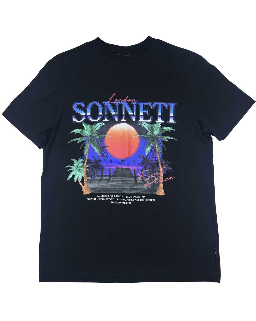 Sonneti London Tropical Sunset Graphic T-Shirt (Medium)