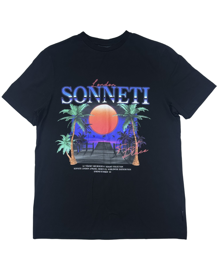 Sonneti London Tropical Sunset Graphic T-Shirt (Medium)