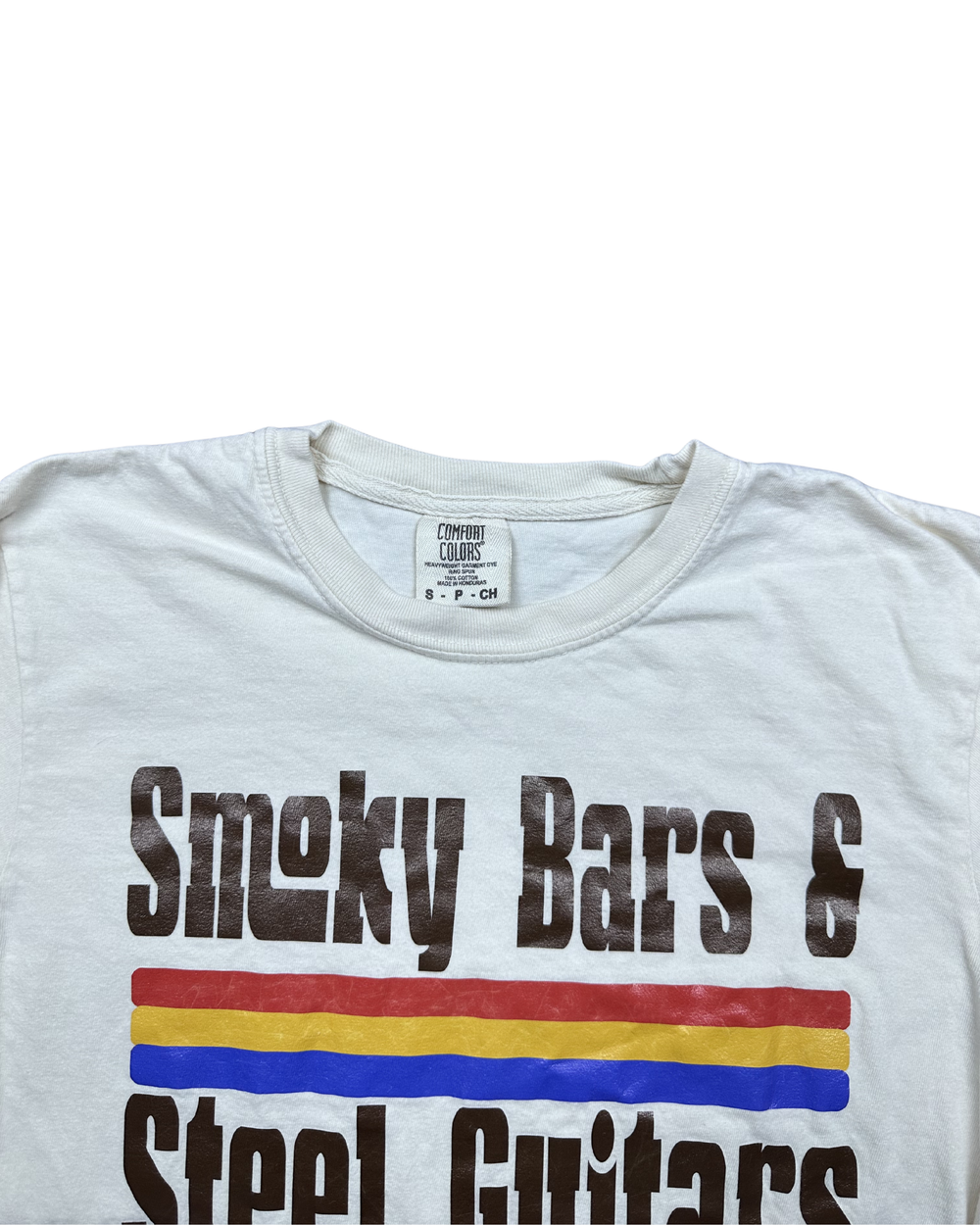 Comfort Colors Smoky Bars & Steel Guitars Long Sleeve T-Shirt (Small)