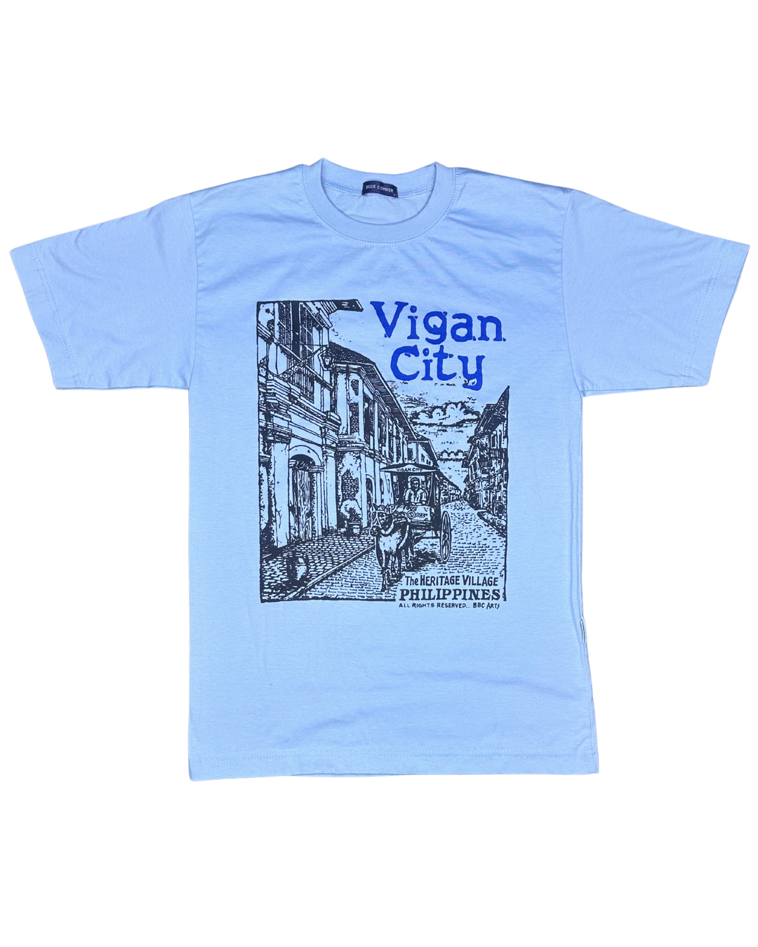 Blue Corner Vigan City Philippines Graphic T-Shirt (Medium)