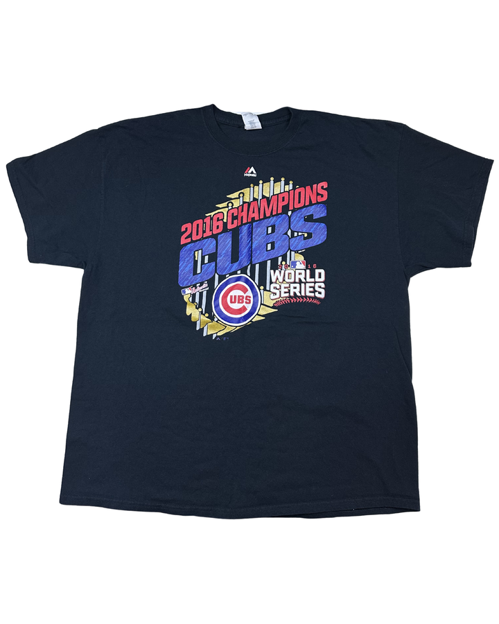 Majestic Chicago Cubs 2016 World Series Champions T-Shirt (2XL)