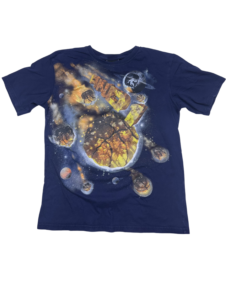 CosmicBasketball Space Planets AND1 Graphic T-Shirt (youth large)