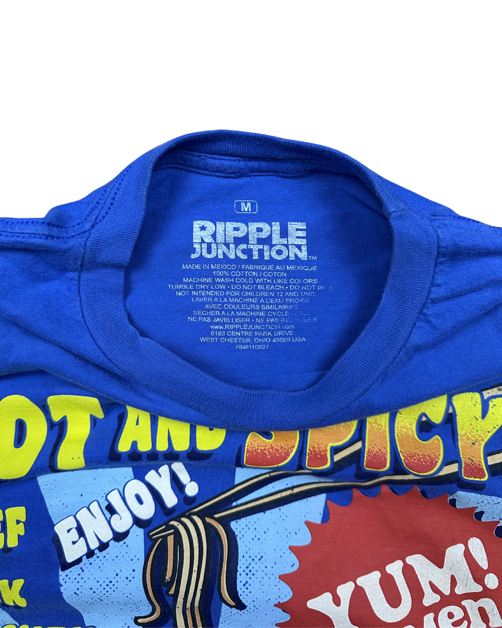 Ripple Junction Hot and Spicy Ramen Graphic T-Shirt (Medium)