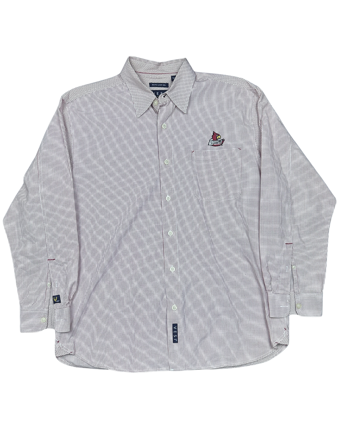 VESI Sportswear Louisville Cardinals Check Button-Down Shirt