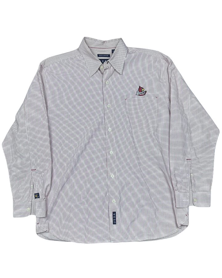 VESI Sportswear Louisville Cardinals Check Button-Down Shirt