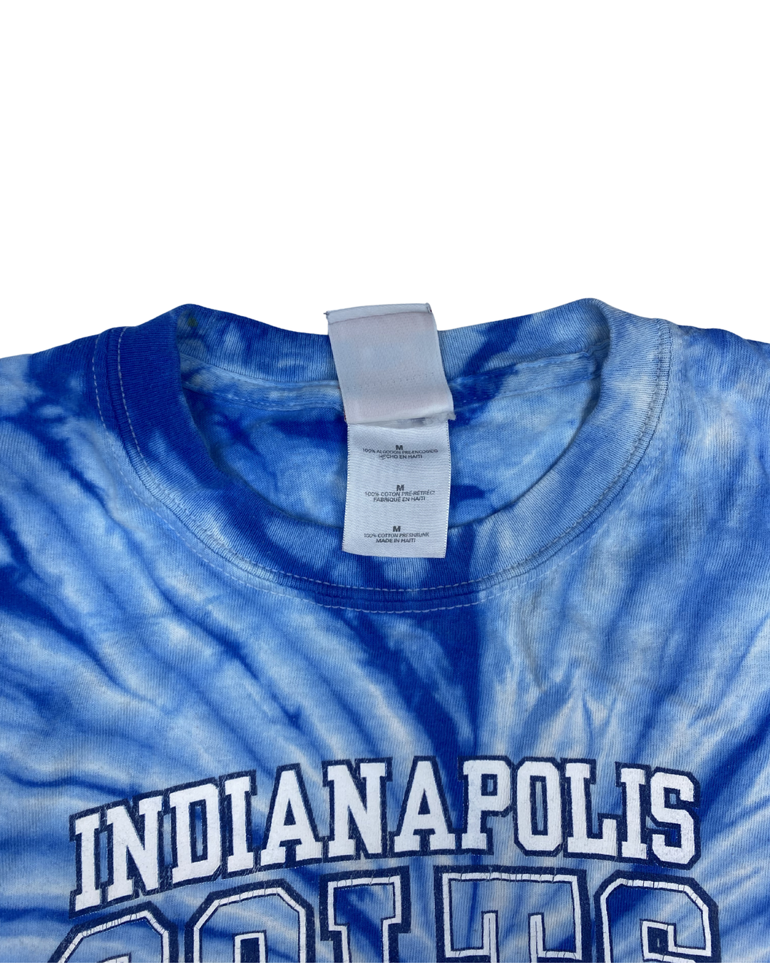 Indianapolis Colts Bob Sanders #21 Tie-Dye Graphic T-Shirt (Medium)