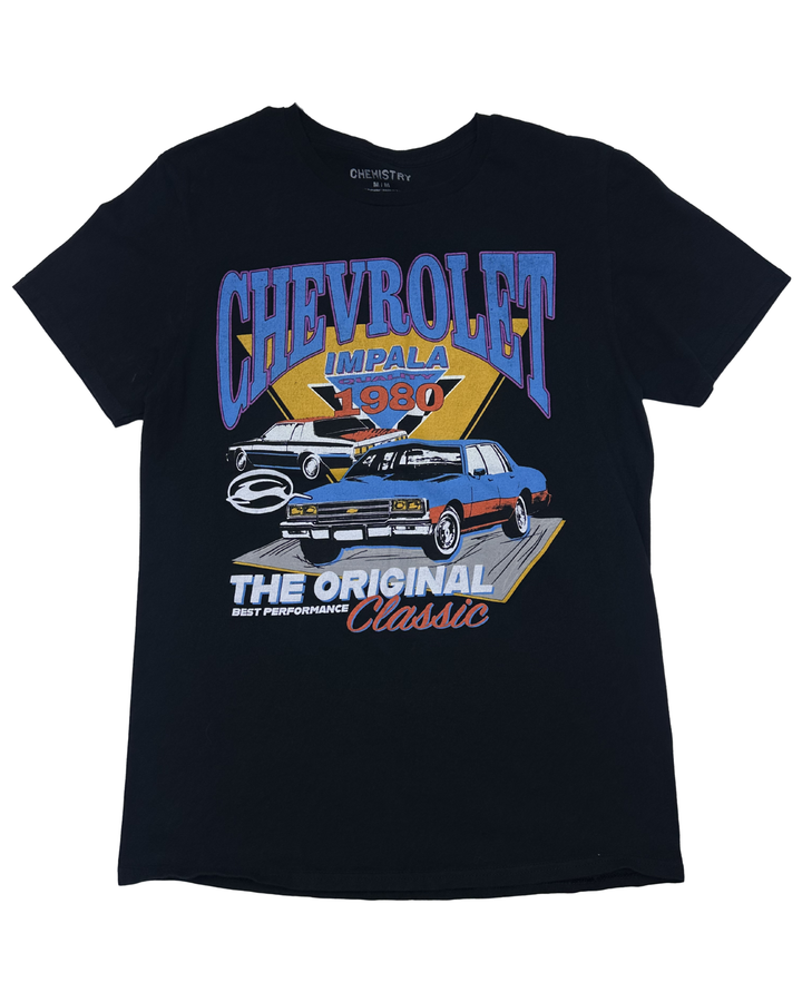 Chemistry Chevrolet Impala 1980 The Original Classic Graphic T-Shirt (Medium)