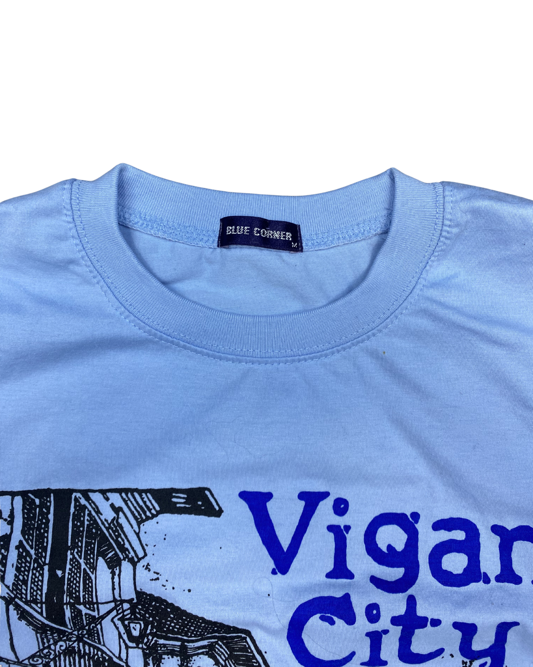 Blue Corner Vigan City Philippines Graphic T-Shirt (Medium)