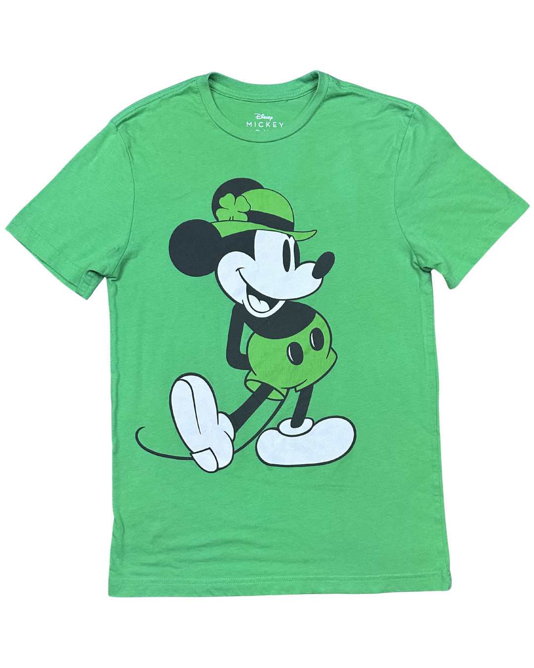 Disney Mickey Mouse St. Patrick's Day Graphic T-Shirt (Small)