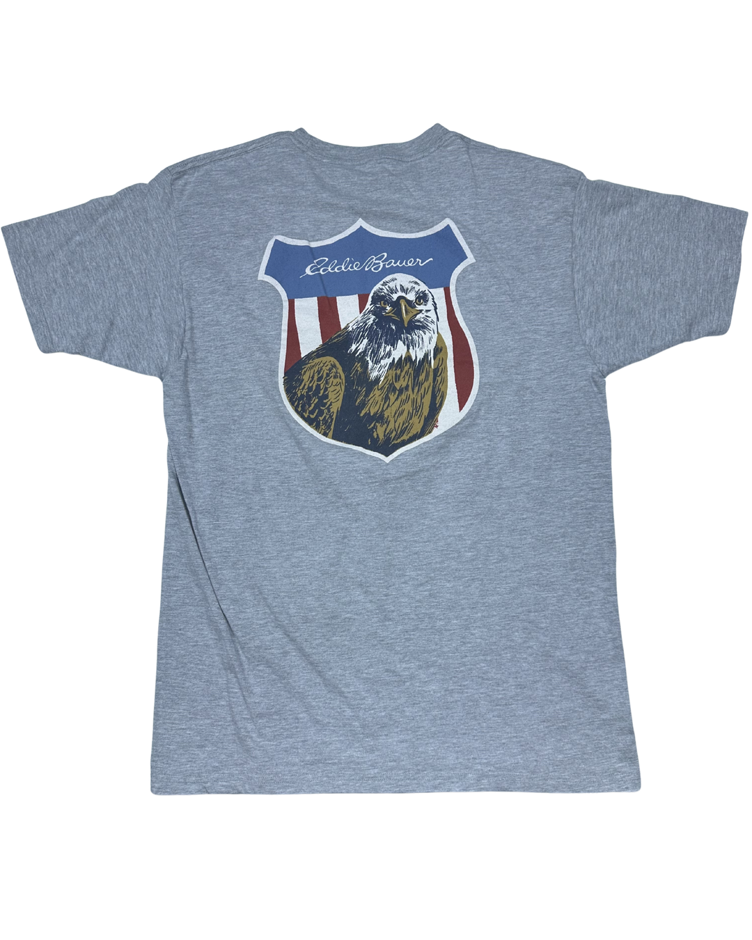 Eddie Bauer American Eagle Flag Graphic T-Shirt (Large)