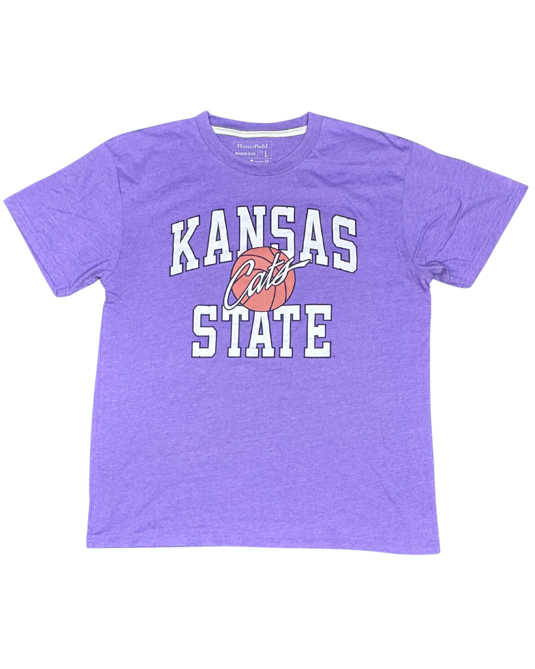 Kansas State Wildcats Basketball Graphic T-Shirt (Medium)