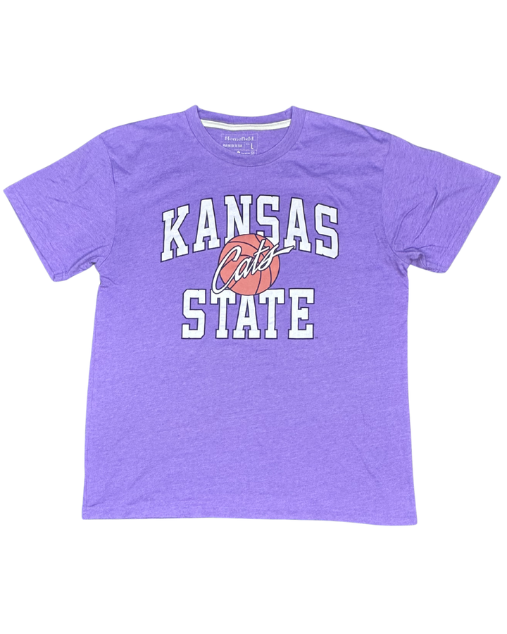 Kansas State Wildcats Basketball Graphic T-Shirt (Medium)