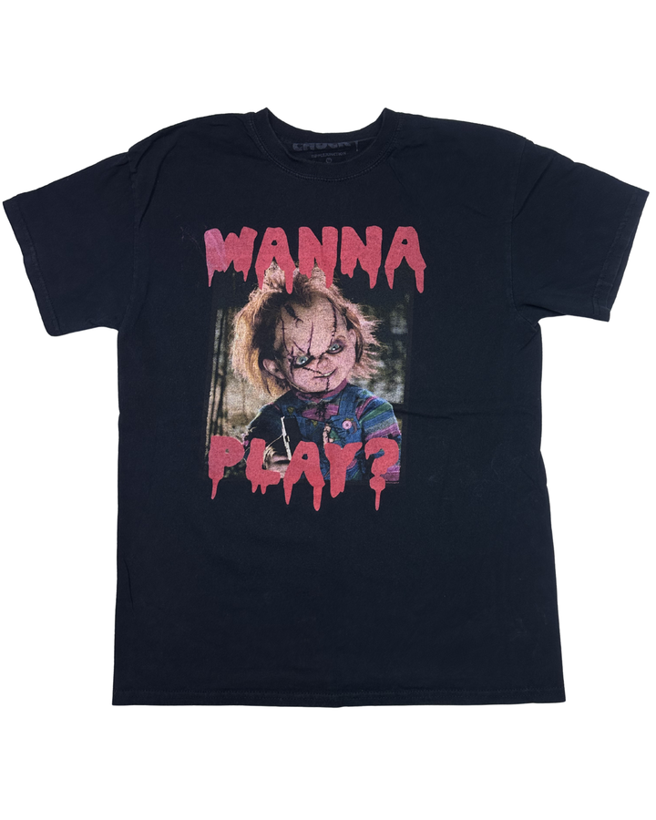Chucky Wanna Play Graphic T-Shirt (medium)