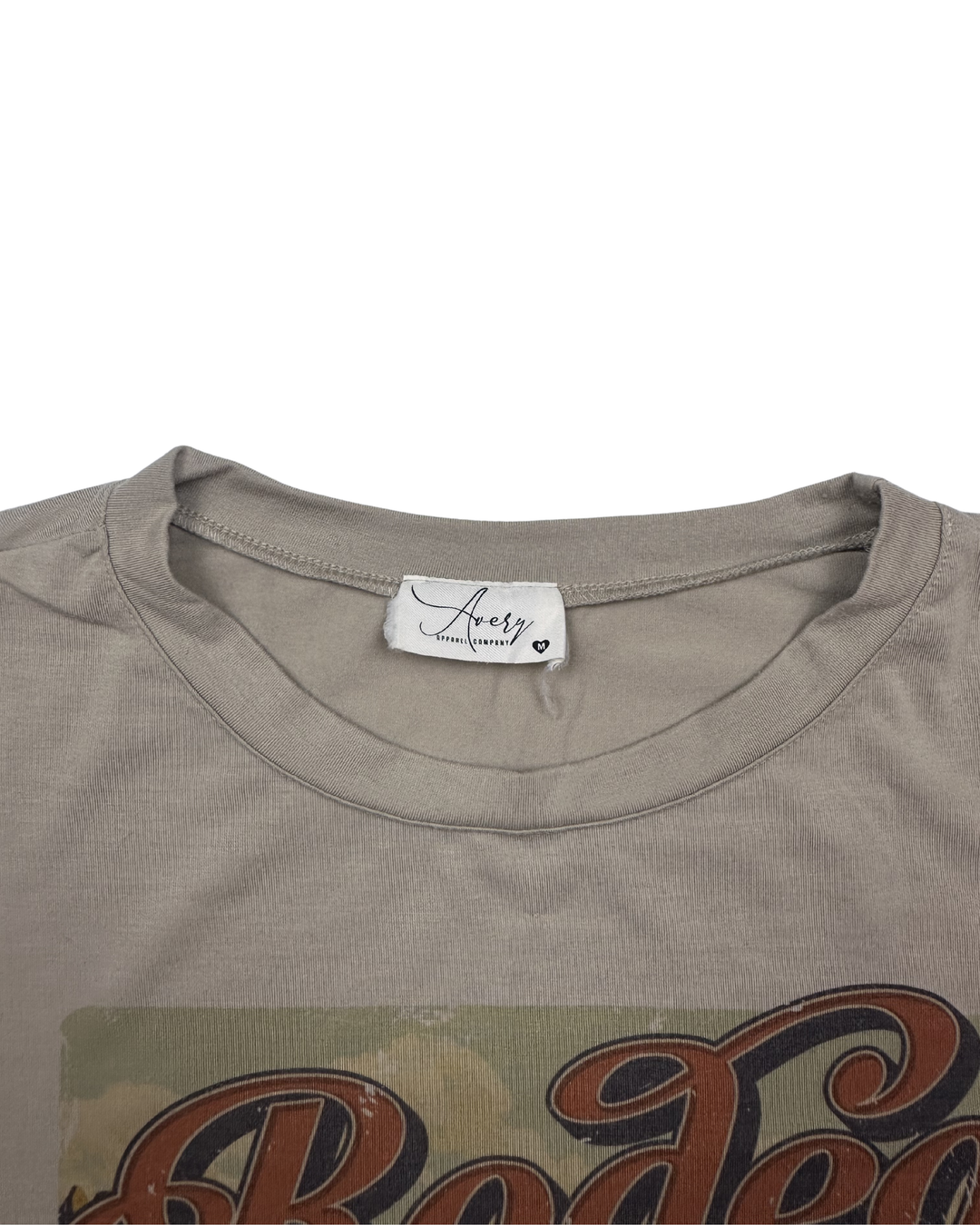 Avery Rodeo Western Cowboy Graphic T-Shirt (medium)