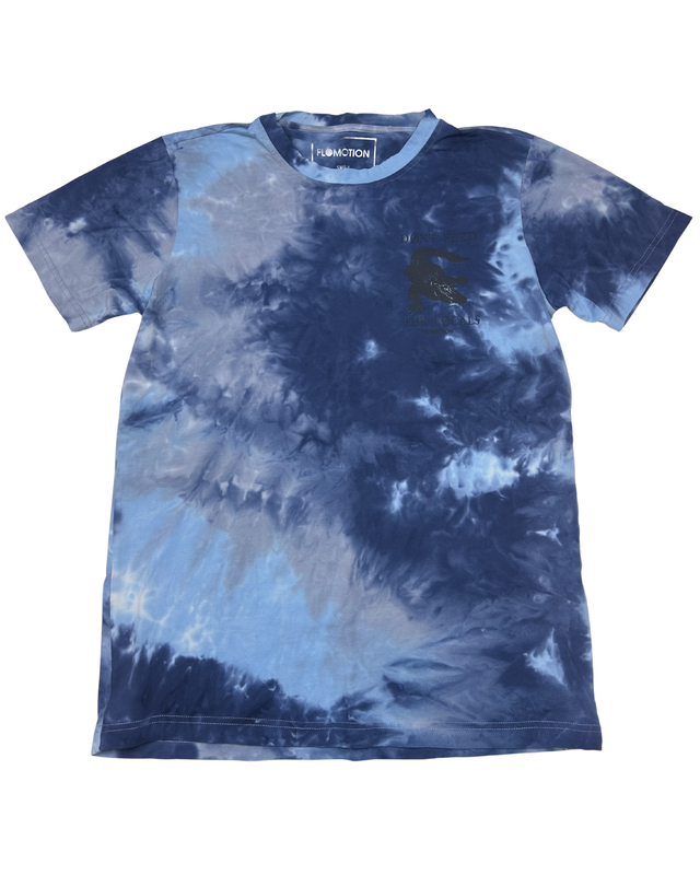Flomotion Don't Feed the Locals Alligator Tie-Dye T-Shirt (Small)