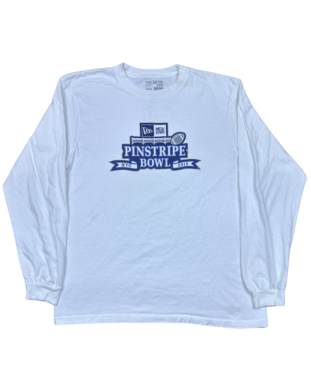Adidas New Era Pinstripe Bowl NYC 2015 Indiana University Long Sleeve T-Shirt (XL)