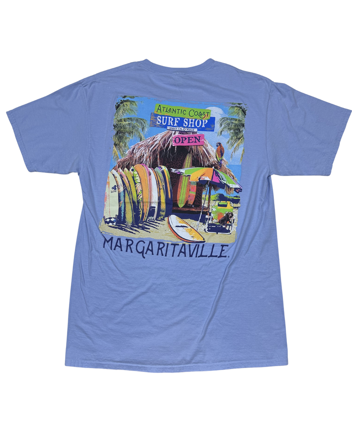 Margaritaville Atlantic Coast Surf Shop Graphic T-Shirt (Medium)