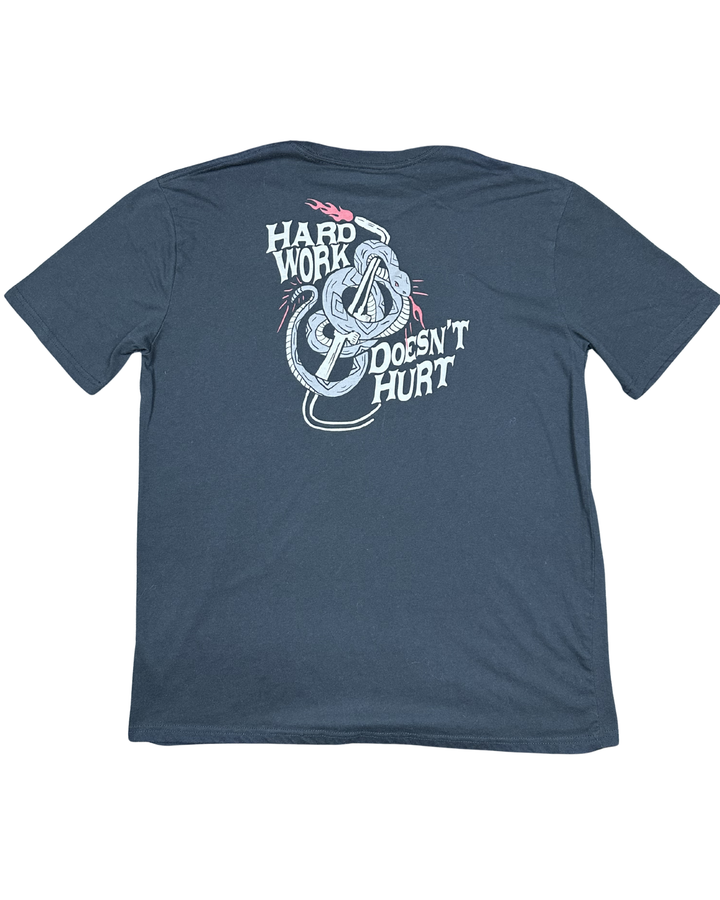 Lincoln Outfitters Hard Work Doesn't Hurt Graphic T-Shirt (XL)