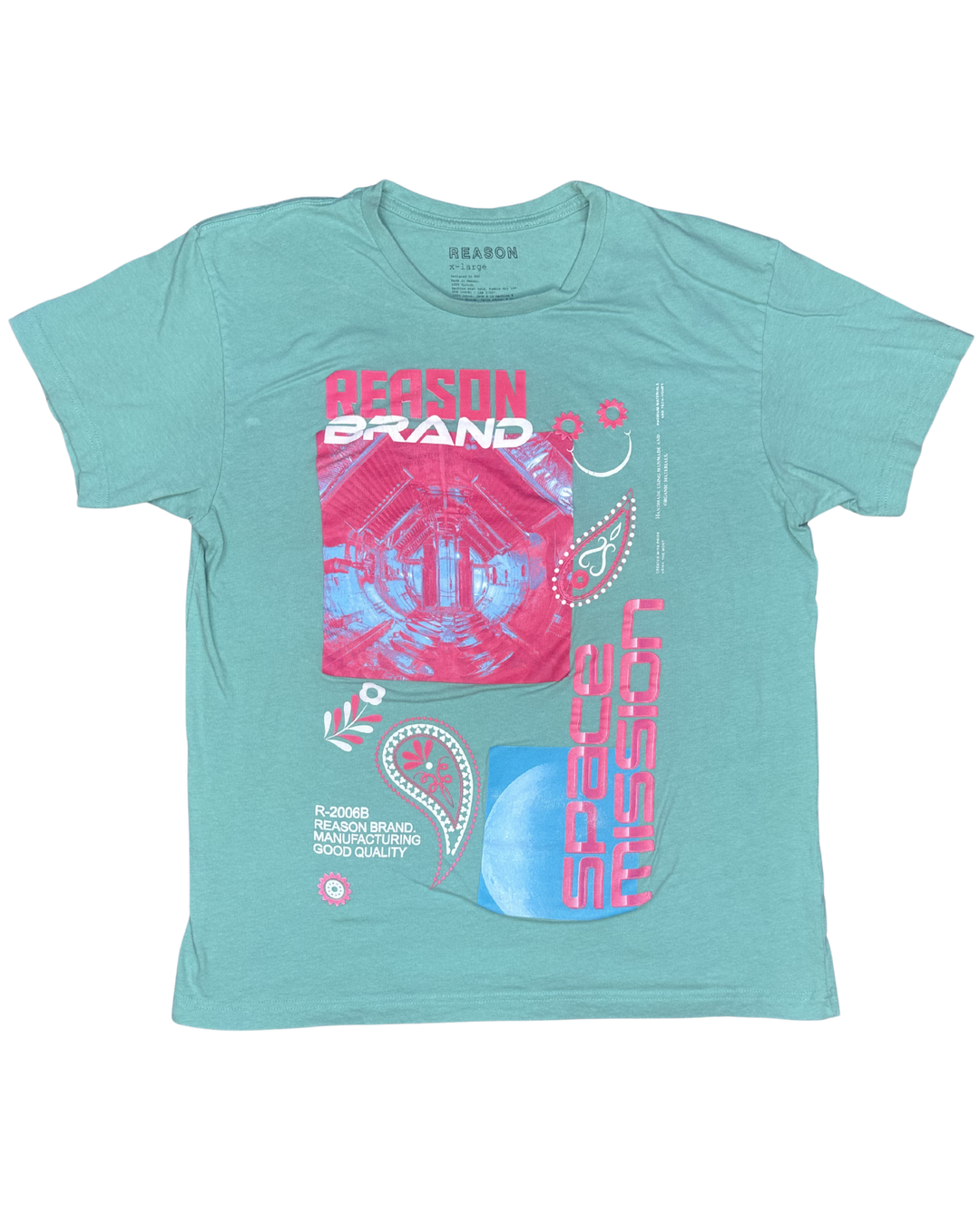 Reason Brand Space Mission Graphic T-Shirt (XL)