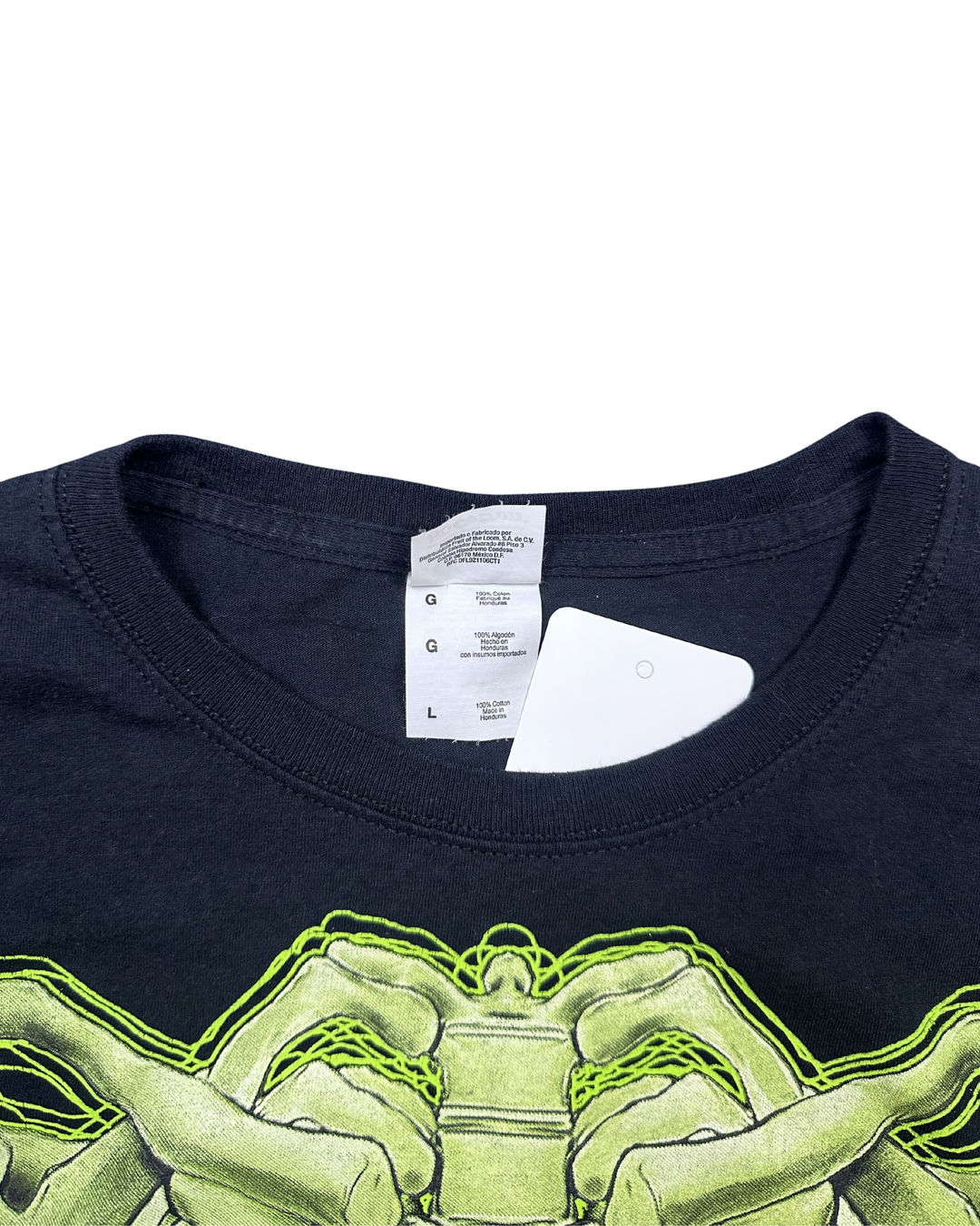 Neon Skeleton X-Ray Graphic T-Shirt (Large)