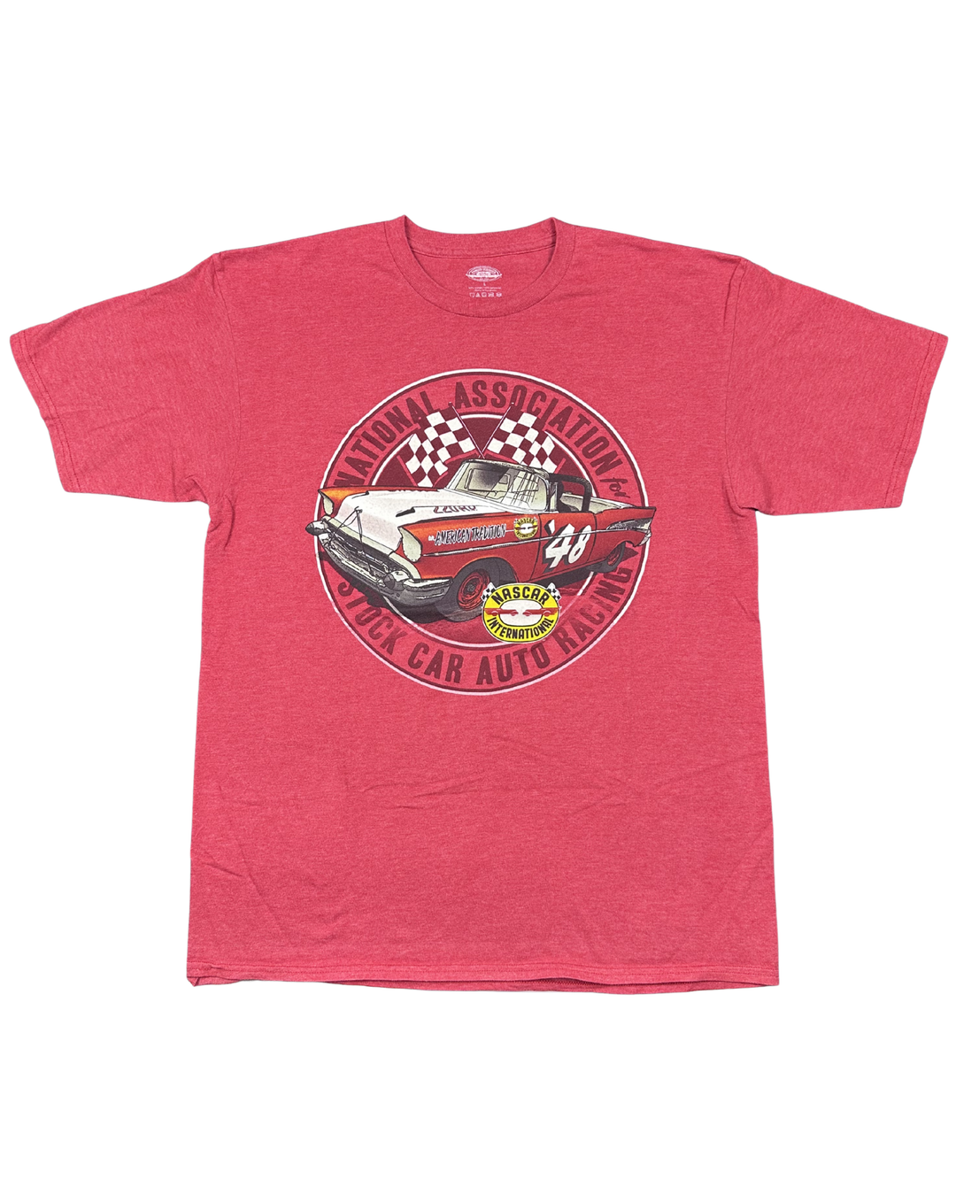 NASCAR Stock Car Auto Racing Graphic T-Shirt (Large)
