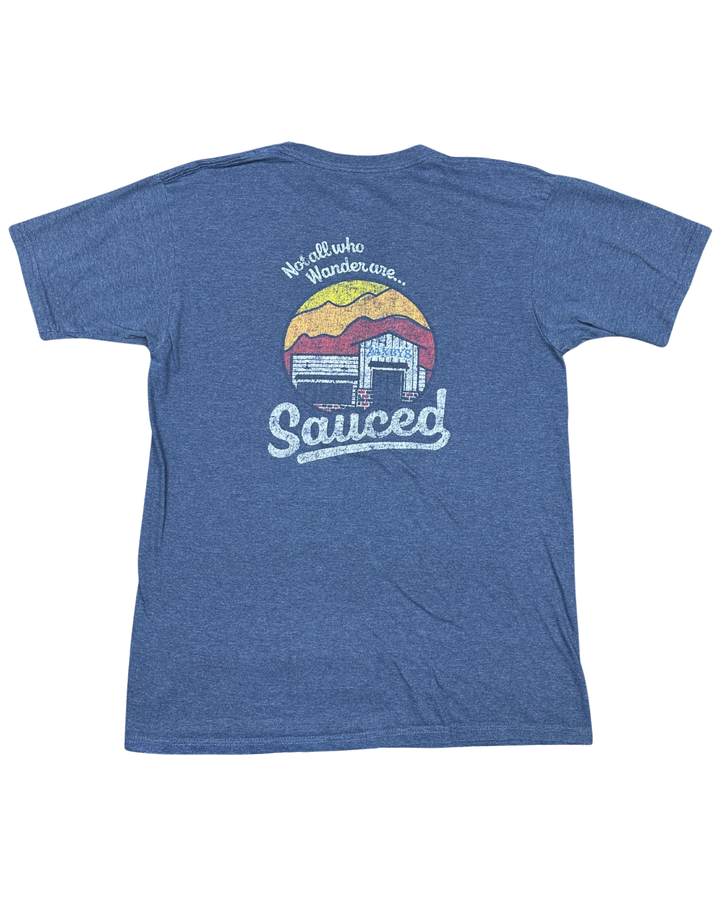 Zaxby's "Not All Who Wander Are Sauced" Pocket T-Shirt (Large)