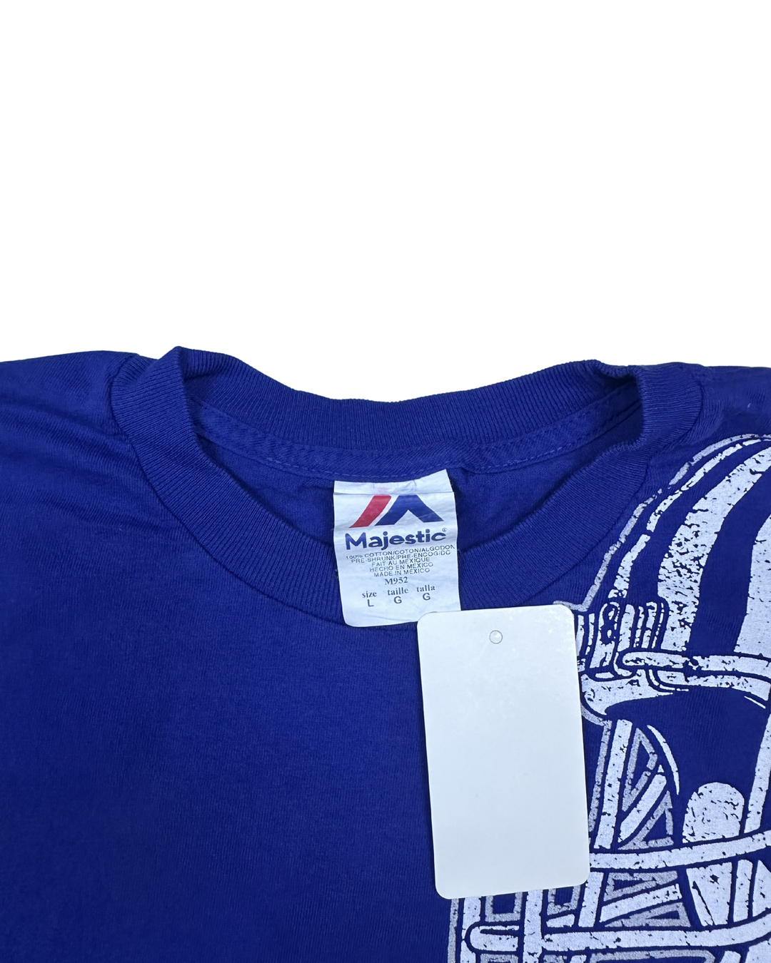 Majestic Indianapolis Colts Helmet Graphic T-Shirt (Large)