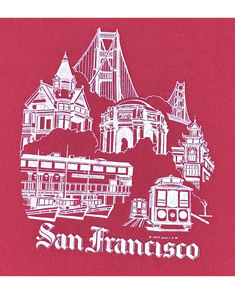 San Francisco Souvenir Graphic T-Shirt (Large)