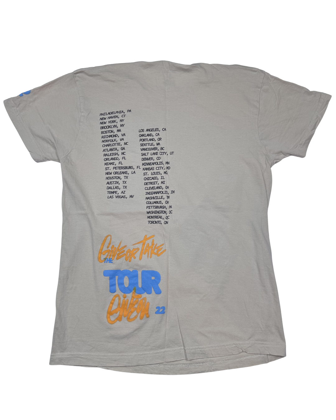 Giveon Give or Take Tour Graphic T-Shirt (medium)