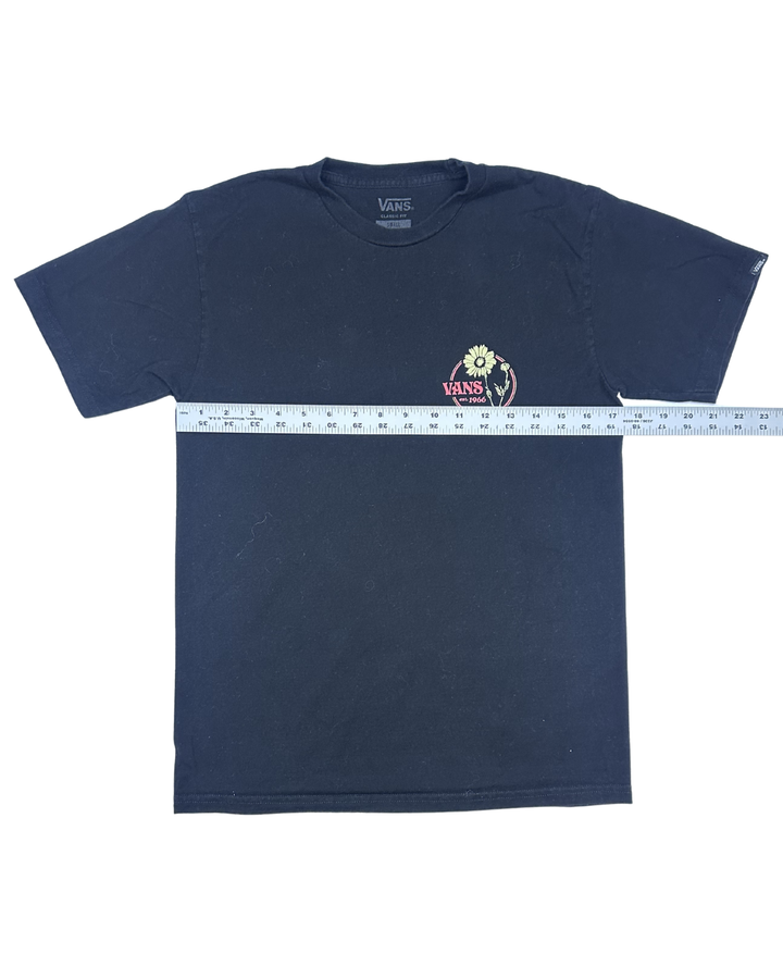 Vans Off The Wall Old Skool Original Flower Graphic T-Shirt (Medium)