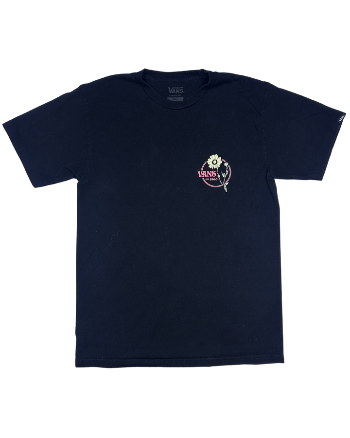 Vans Off The Wall Old Skool Original Flower Graphic T-Shirt (Medium)