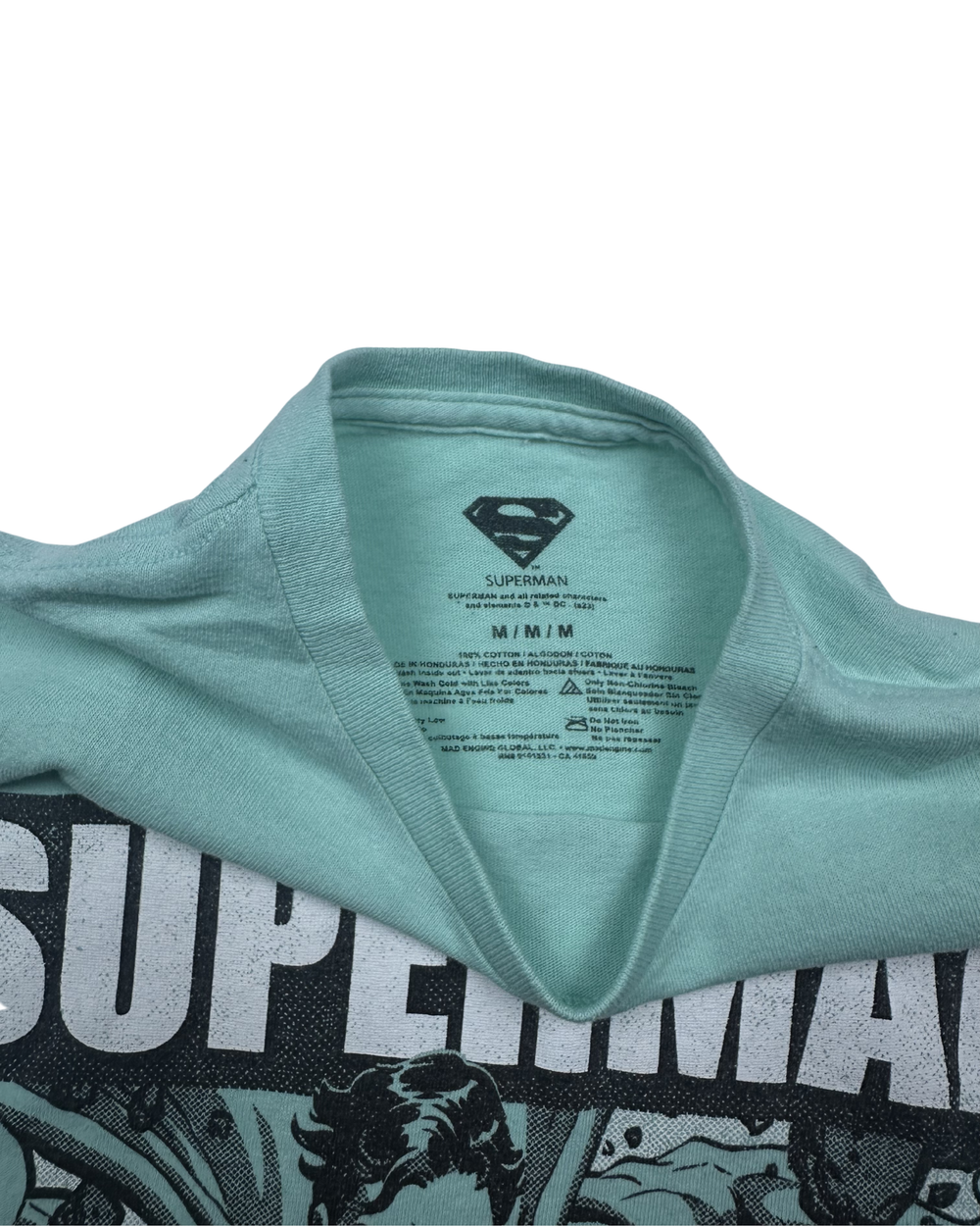 Superman Faster Than A Speeding Bullet Man of Steel Graphic T-Shirt (Medium)