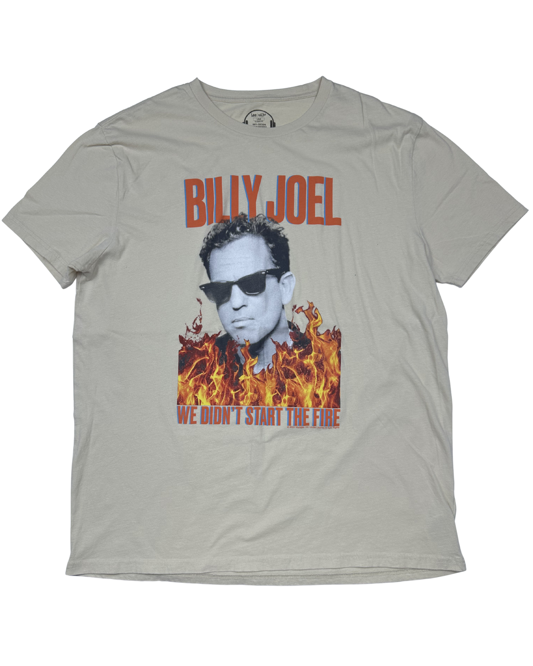 Lee Billy Joel We Didn't Start the Fire Graphic T-Shirt (Large)
