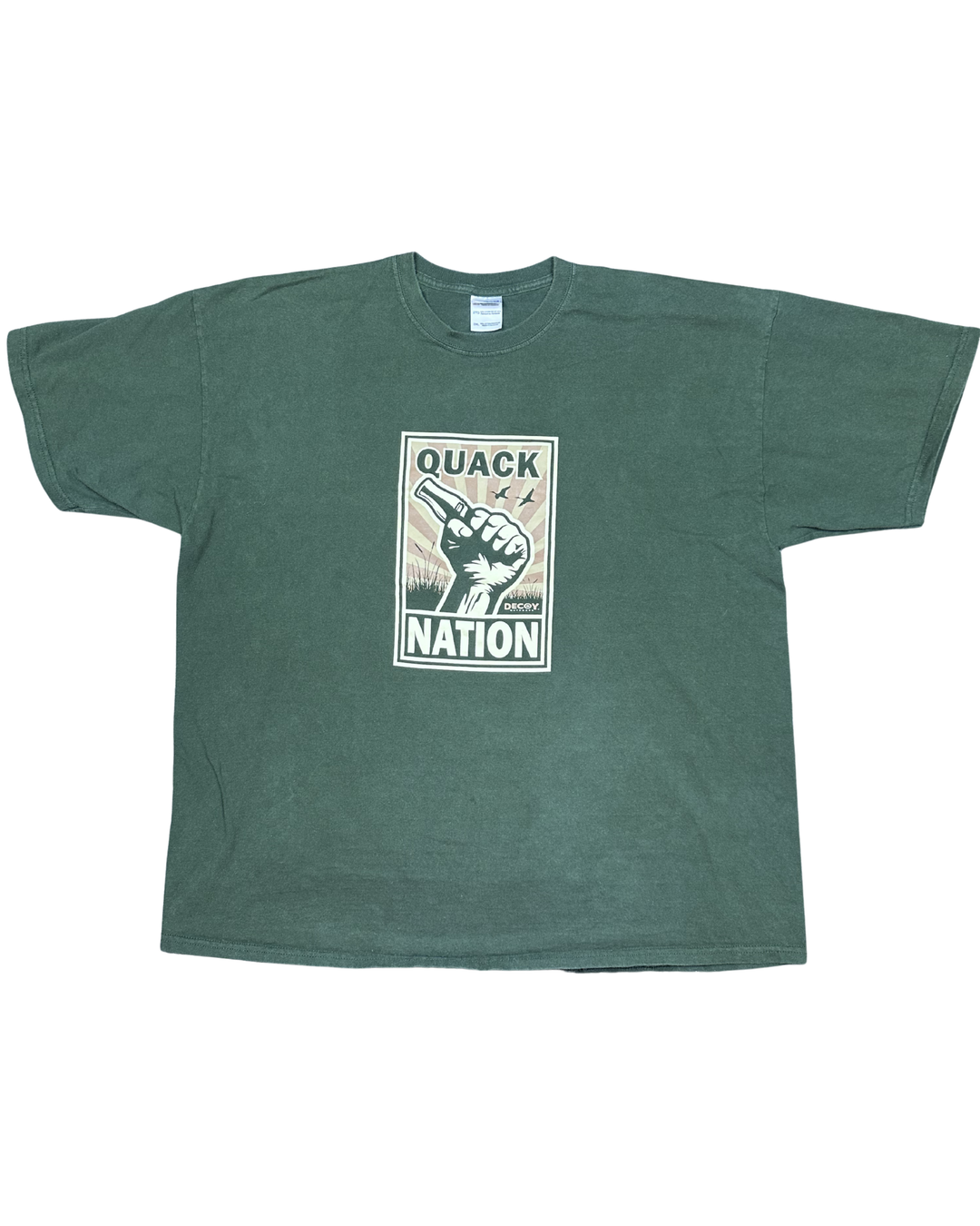 Quack Nation Decoy Outdoors Duck Hunting Graphic T-Shirt (2XL)
