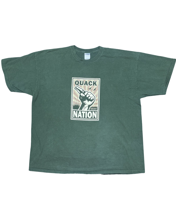 Quack Nation Decoy Outdoors Duck Hunting Graphic T-Shirt (2XL)