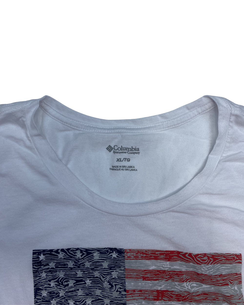 Columbia American Flag Women's Graphic T-Shirt (XL)
