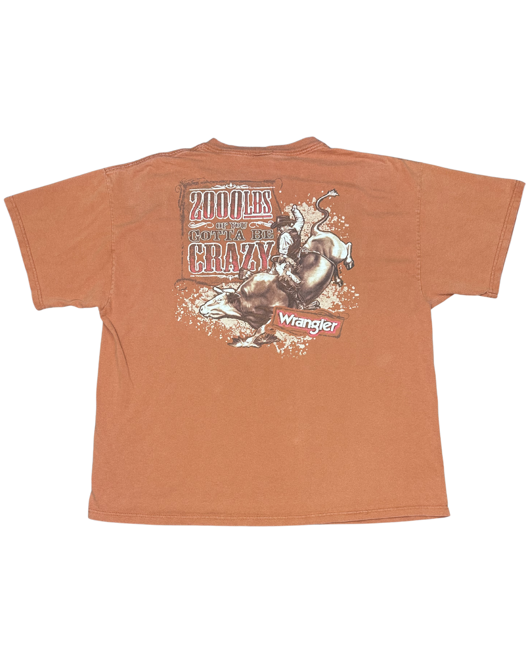 Wrangler 2000 LBS Gotta Be Crazy Rodeo Graphic T-Shirt (2XL)