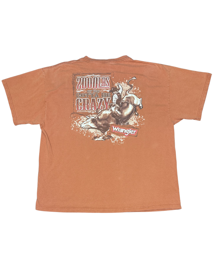 Wrangler 2000 LBS Gotta Be Crazy Rodeo Graphic T-Shirt (2XL)