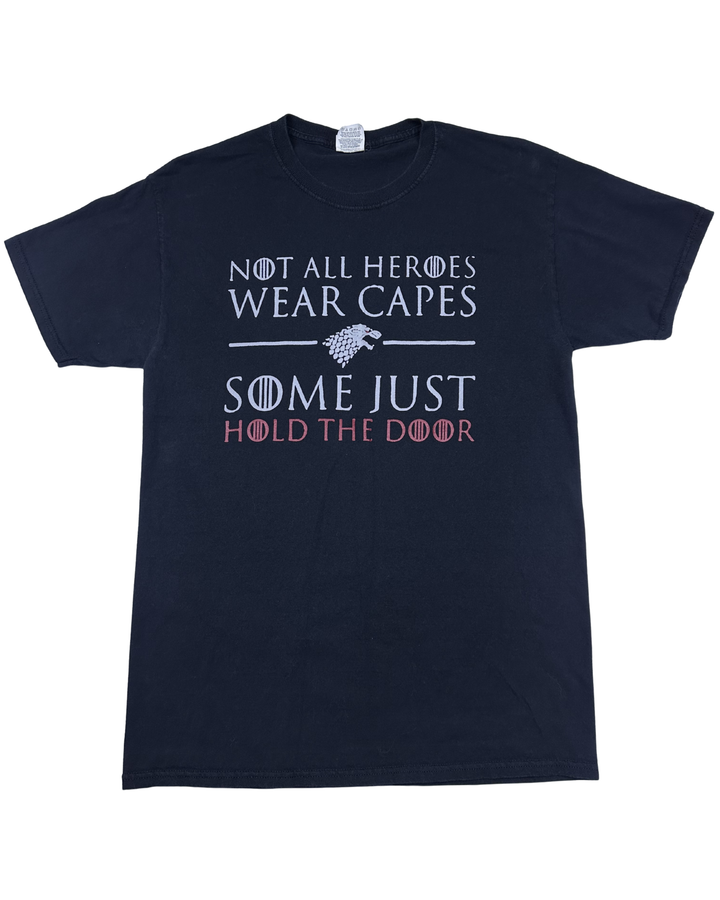 Game of Thrones Hold The Door Hodor Graphic T-Shirt (Medium)