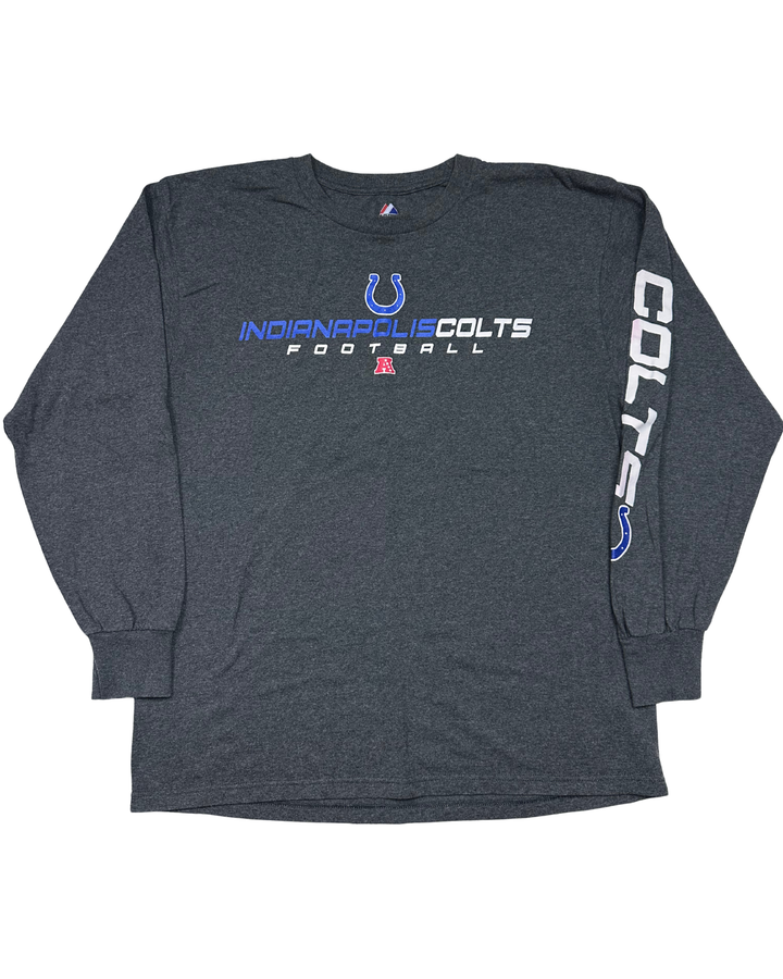 Indianapolis Colts Football Majestic Long Sleeve T-Shirt (large)