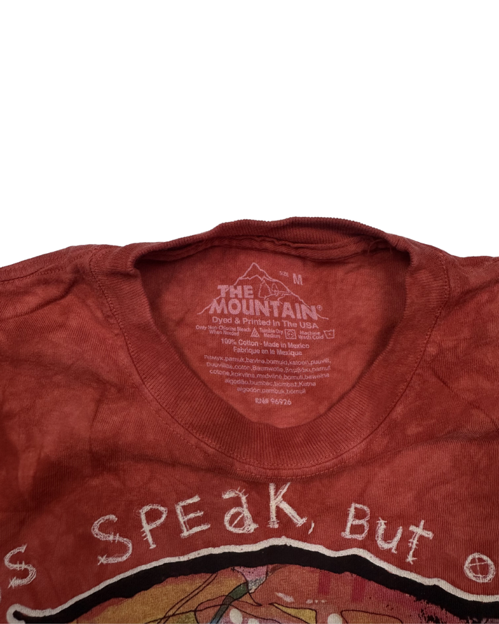 The Mountain Dogs Speak Tie-Dye Graphic T-Shirt (medium)
