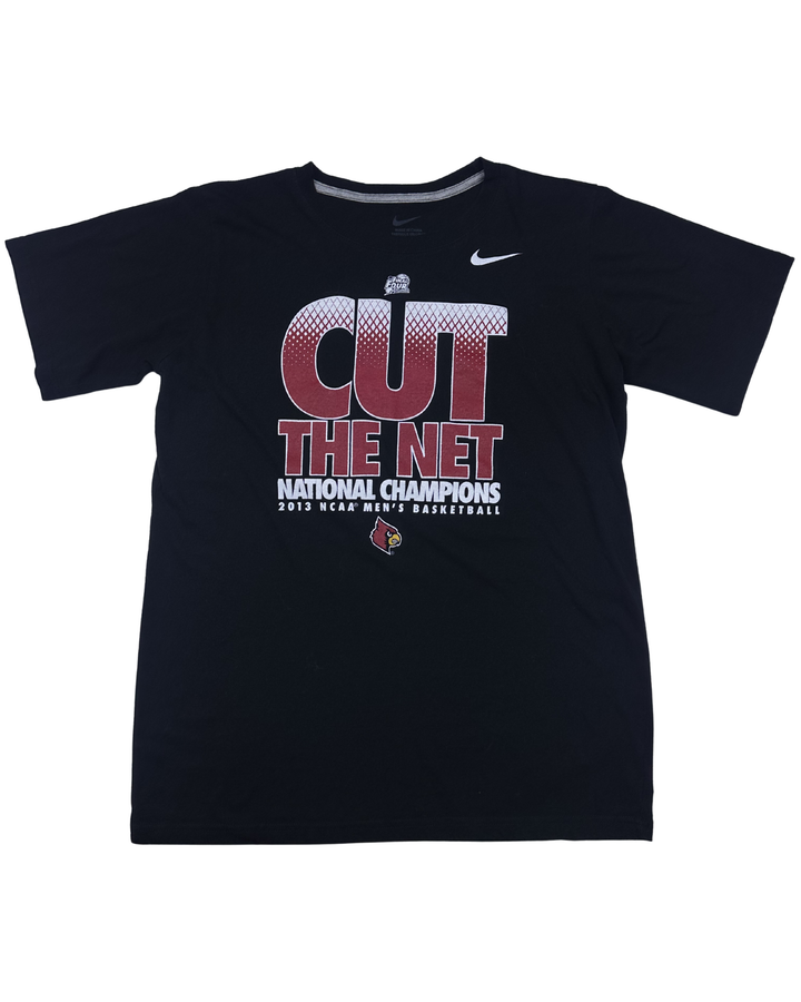 Nike Louisville Cardinals Cut The Net 2013 National Champions Basketball T-Shirt (Medium)