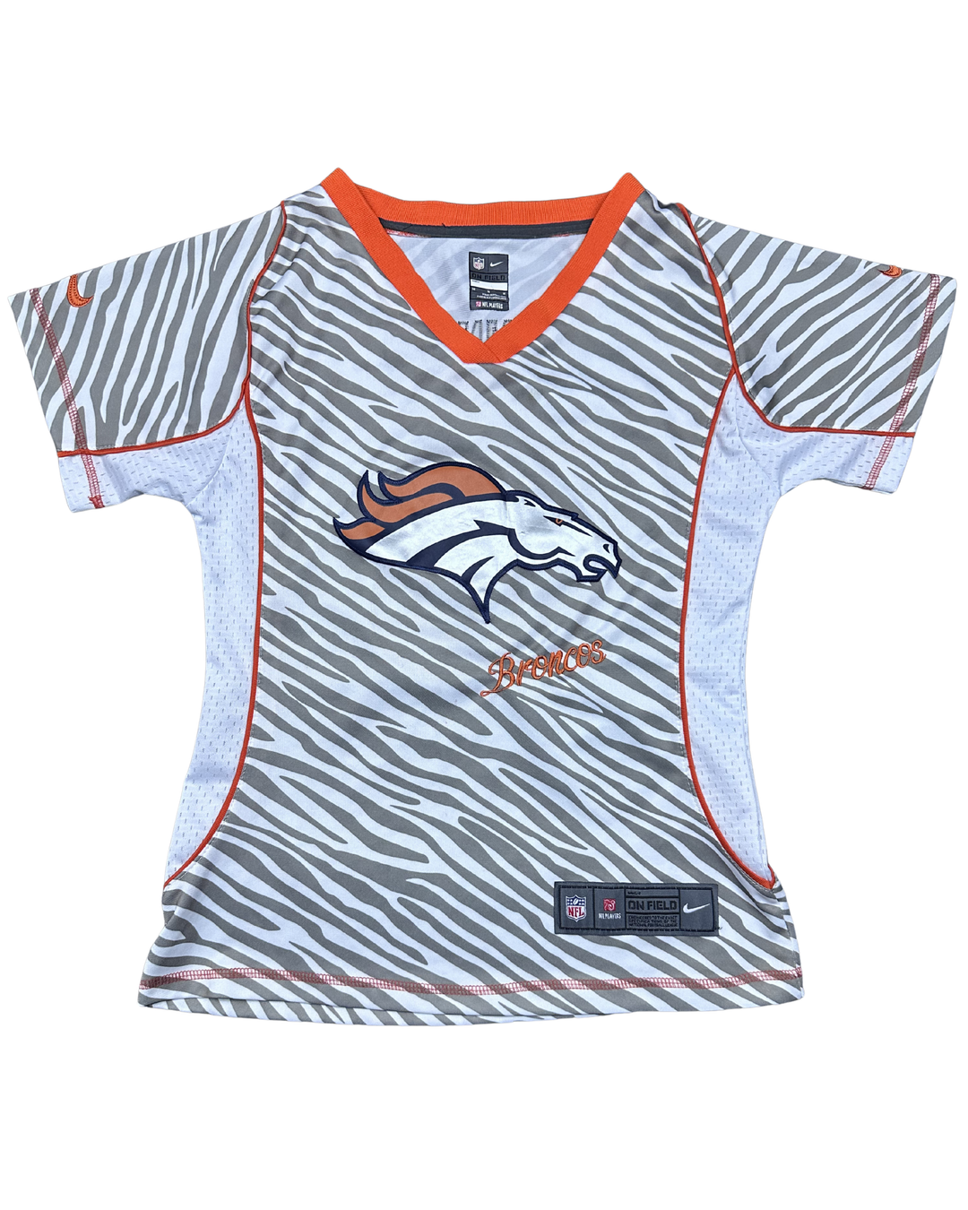 Nike Denver Broncos Peyton Manning #18 Women's Zebra Jersey (Medium)