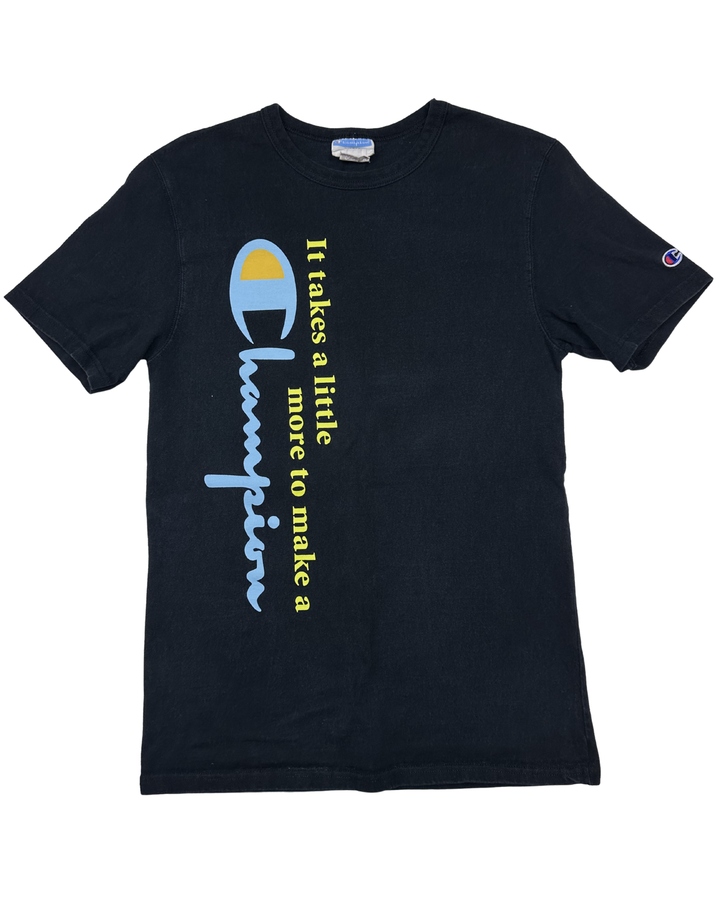 Champion "It Takes a Little More to Make a Champion" Graphic T-Shirt (small)