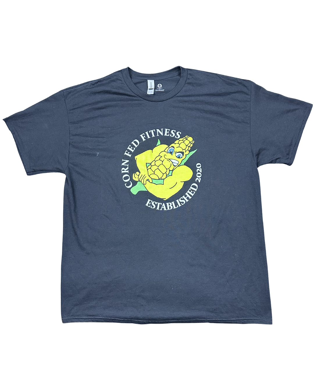 Corn Fed Fitness Established 2020 Graphic T-Shirt (Large)