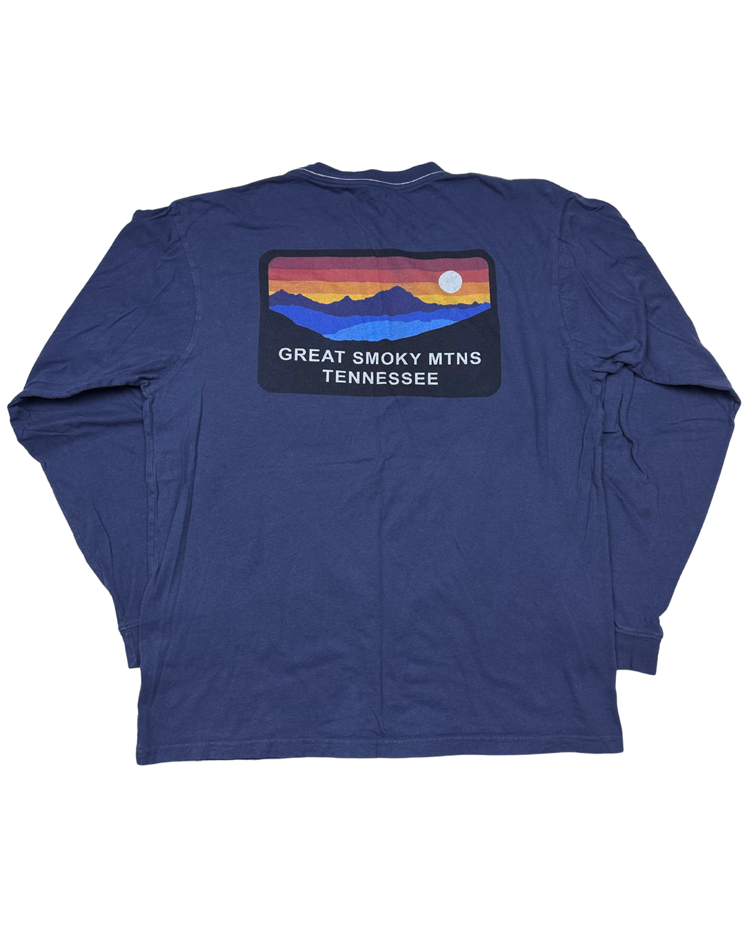 Great Smoky Mtns Tennessee Long Sleeve Pocket T-Shirt (large)