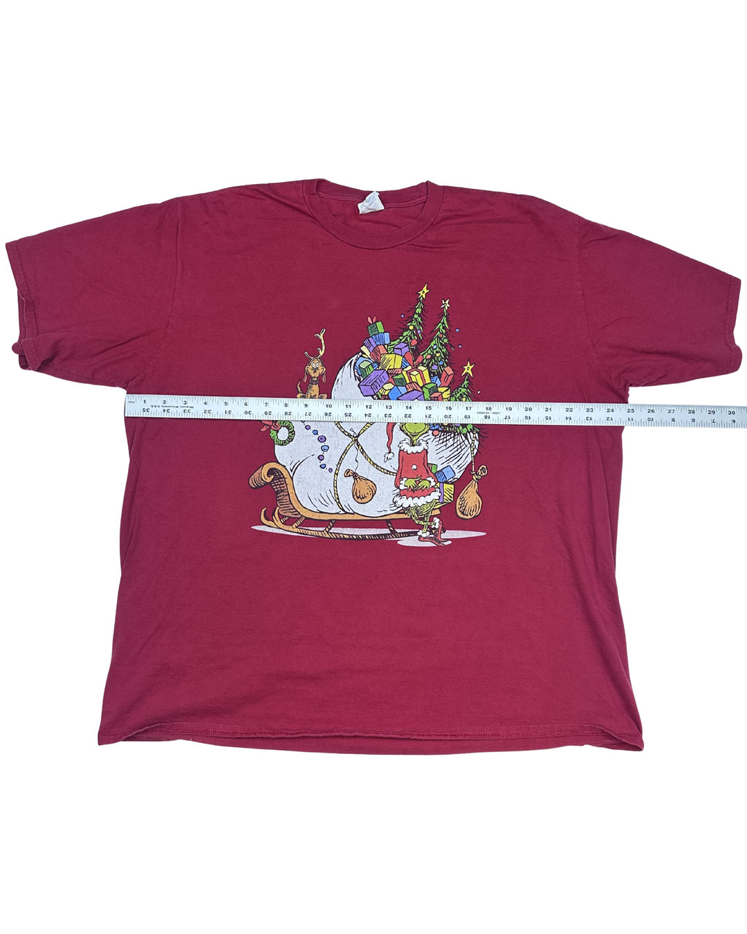 Dr. Seuss Grinch Christmas Sleigh Graphic T-Shirt (2XL)