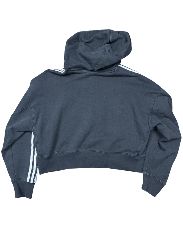 Adidas Originals 3-Stripe Cropped Hoodie