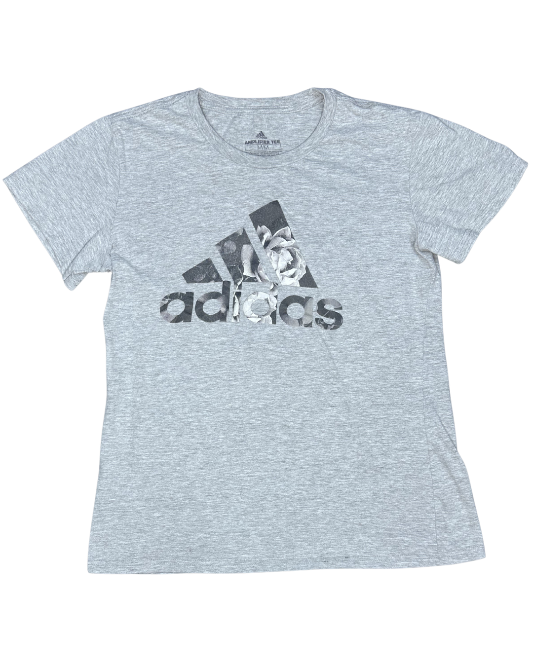 Adidas Amplifier Tee Floral Logo T-Shirt (Medium)
