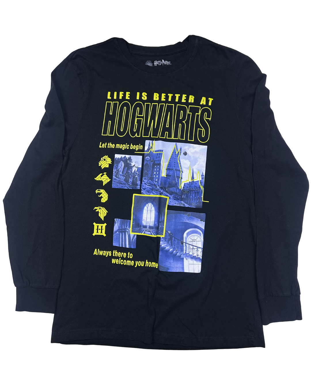 Harry Potter Life Is Better at Hogwarts Long Sleeve T-Shirt (Large)